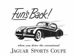 A Jaguar advertising image (changes daily)